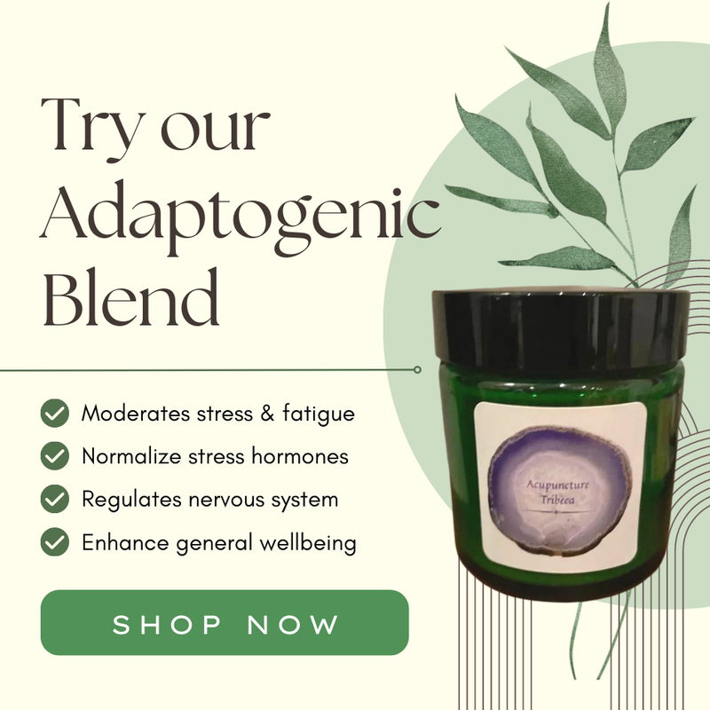 Try our Adaptogenic Blend
-Moderates stress & fatigue
-Normalize stress hormones
-Regulates nervous system
-Enhance general wellbeing
Shop Now